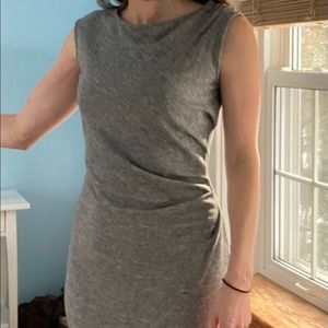 ANN TAYLOR Grey Dress knee length